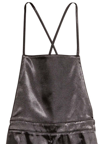 Комбінезон H&M комбінезон-шорти однотонний чорний кежуал поліестер