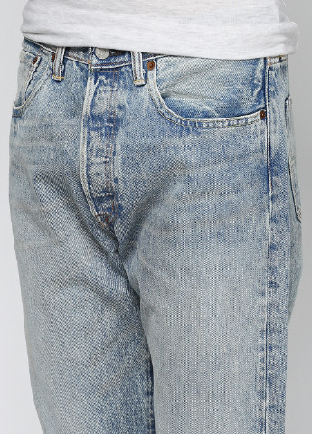 Синие демисезонные со средней талией джинсы Levi's