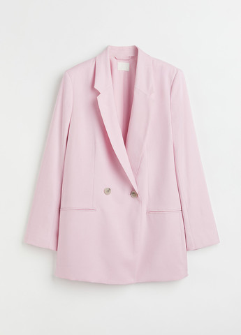 Светло-розовый женский жакет H&M однотонный - демисезонный