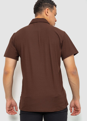 Коричневая футболка-поло для мужчин Ager однотонная