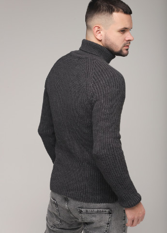 Темно-сірий зимовий светр No Brand