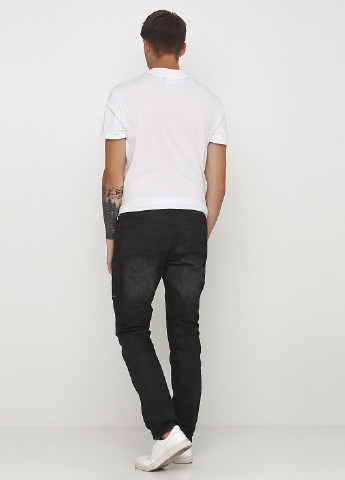 Черные демисезонные слим фит джинсы Tom Tailor