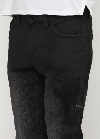 Черные демисезонные слим фит джинсы Tom Tailor