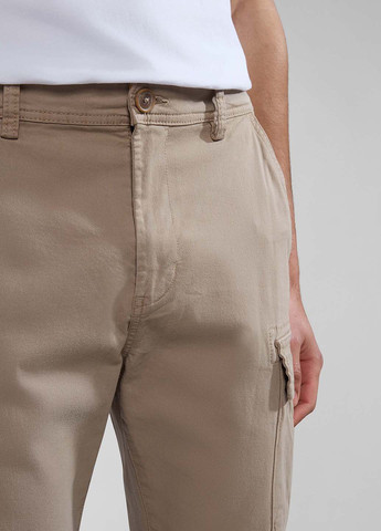 Бежевые кэжуал демисезонные карго брюки Napapijri