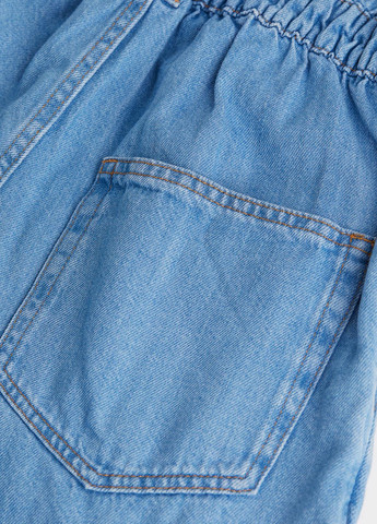 Комбинезон H&M комбинезон-шорты однотонный синий денил хлопок