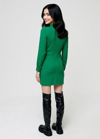 Зеленое кэжуал платье рубашка Sinsay однотонное