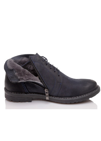 Темно-синие зимние мужские ботинки Faber