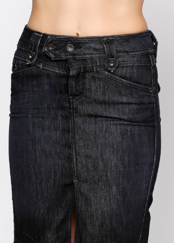 Темно-серая кэжуал однотонная юбка Pepe Jeans мини