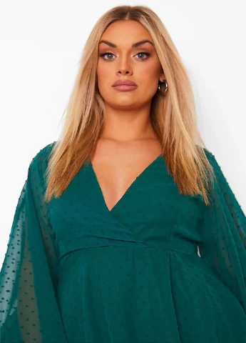 Зелена кежуал плаття, сукня Boohoo однотонна