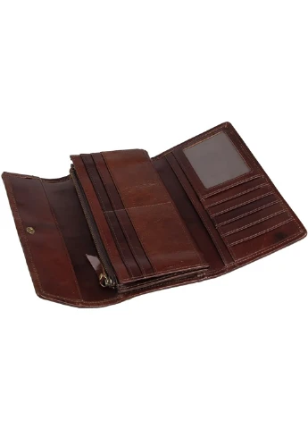 Жіночий шкіряний гаманець 18,5х10 см Vintage (229458886)