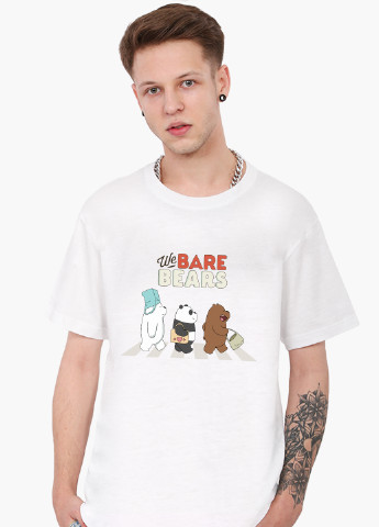 Белая футболка мужская вся правда о медведях (we bare bears) белый (9223-2666) xxl MobiPrint