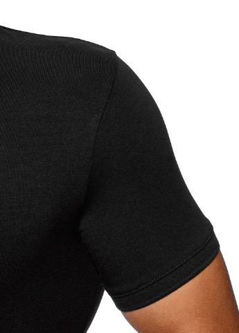 Черная футболка-поло для мужчин Oodji однотонная