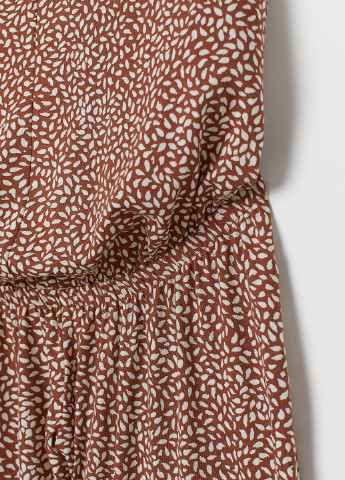 Комбинезон для беременных H&M комбинезон-брюки абстрактный коричневый кэжуал хлопок, модал