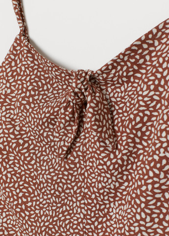 Комбинезон для беременных H&M комбинезон-брюки абстрактный коричневый кэжуал хлопок, модал