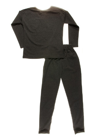 Темно-серый демисезонный костюм (лонгслив, брюки) брючный Teto