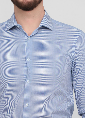 Синяя кэжуал рубашка в полоску Primark