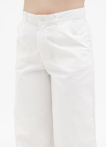 Белые кэжуал демисезонные палаццо брюки Boohoo