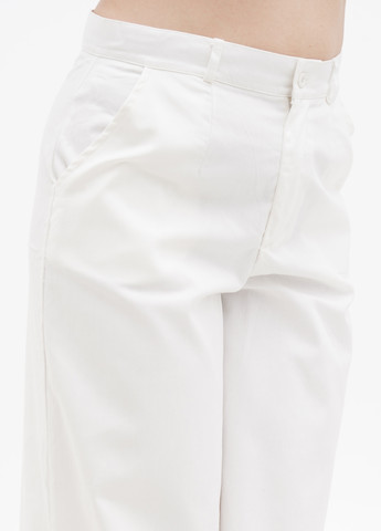 Белые кэжуал демисезонные палаццо брюки Boohoo