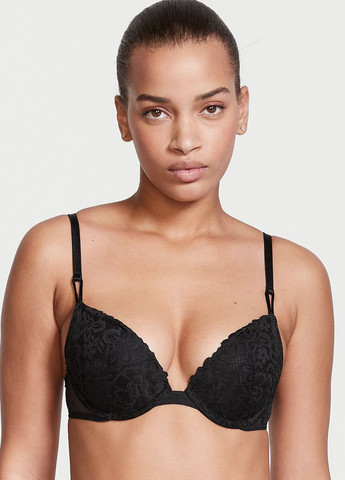 Чорний демісезонний комплект (бюстгальтер, трусики) Victoria's Secret