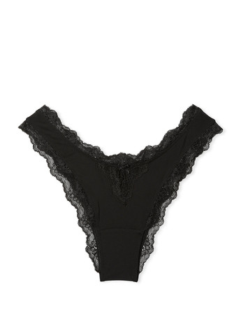 Чорний демісезонний комплект (бюстгальтер, трусики) Victoria's Secret