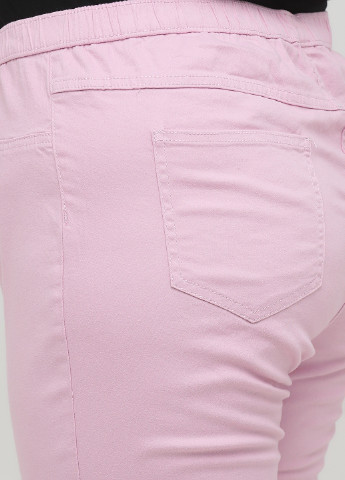 Светло-розовые кэжуал демисезонные зауженные брюки Long Island