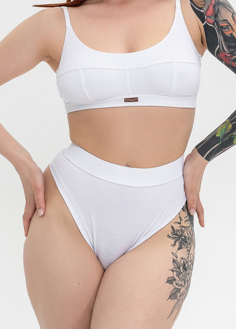 Хлопковые стринги с высокой посадкой TOTALFIT (330987682)