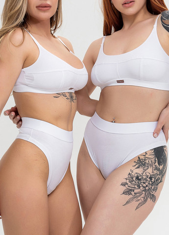 Хлопковые стринги с высокой посадкой TOTALFIT (330987682)