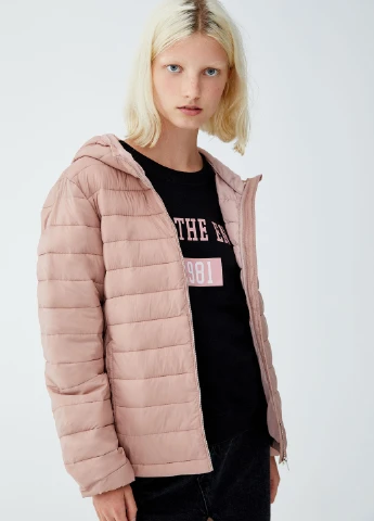 Світло-рожева куртка легка,блідо-рожевий, Pull & Bear