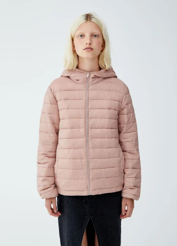 Світло-рожева куртка легка,блідо-рожевий, Pull & Bear