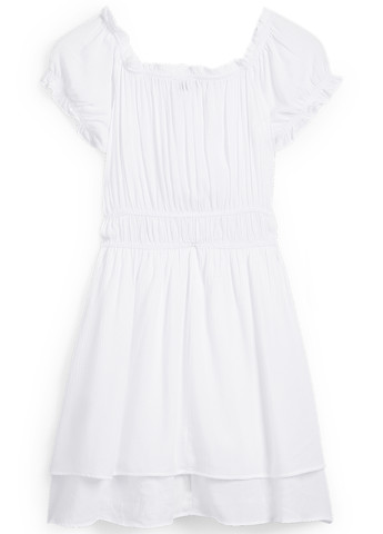 Білий кежуал сукня з відкритими плечима C&A однотонна