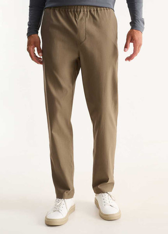 Темно-бежевые кэжуал демисезонные брюки C&A