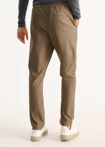 Темно-бежевые кэжуал демисезонные брюки C&A