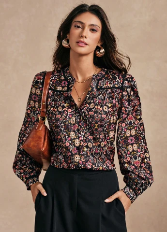 Комбінована блуза SHEIN