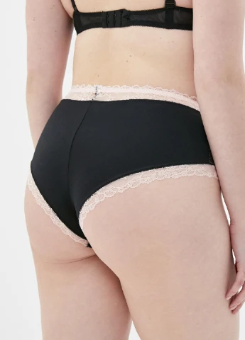 Труси жіночі Gracija-Rim Claire 46/XXL чорний/квітуча троянда 36840 Gracija Rim (256111050)