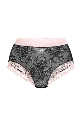 Труси жіночі Gracija-Rim Claire 46/XXL чорний/квітуча троянда 36840 Gracija Rim (256111050)