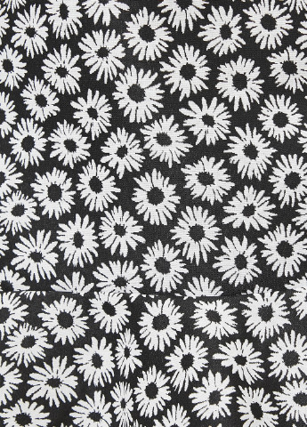Черная кэжуал цветочной расцветки юбка KOTON