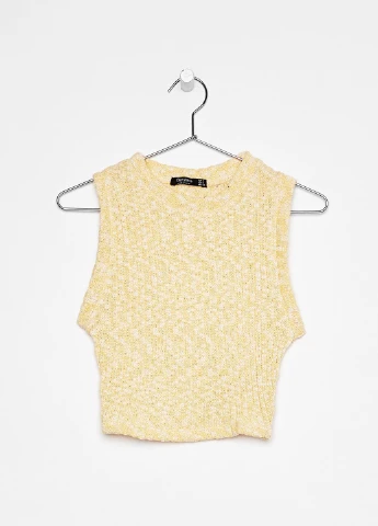 Топ демісезон,жовтий-білий, Bershka (255192339)