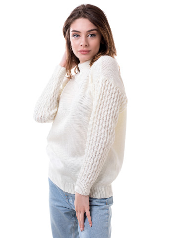 Молочный демисезонный свитер Bakhur