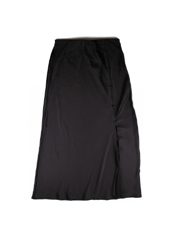 Черная однотонная юбка Boohoo