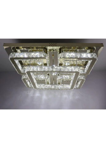Люстра потолочная хрустальная LED с пультом C1787/800*800-gd Золото 17х80х80 см. Sunnysky (253122388)