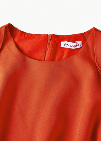 Оранжевое кэжуал платье футляр SHEIN однотонное