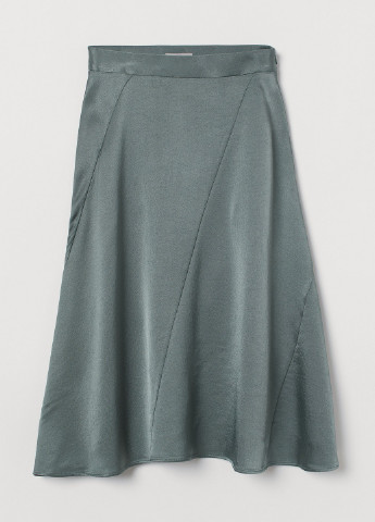 Темно-зеленая юбка H&M
