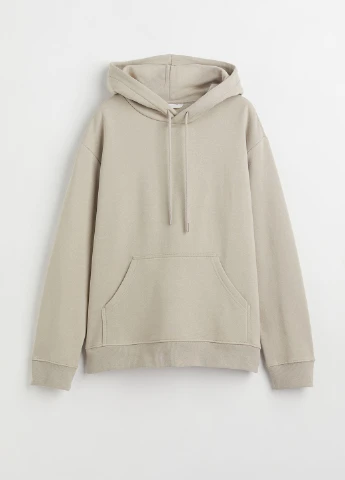 Худі фліс,світло-бежевий, H&M Basic (255170740)
