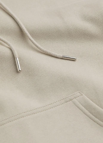 Худі фліс,світло-бежевий, H&M Basic (255170740)