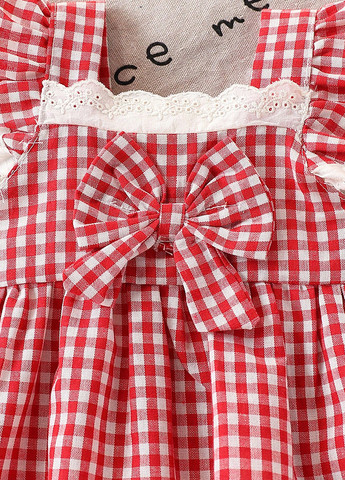 Красный летний комплект (блуза, шорты) SHEIN