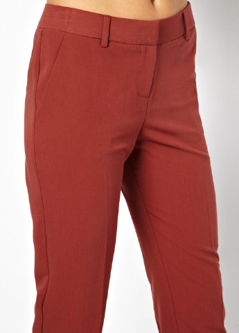 Терракотовые кэжуал демисезонные прямые брюки Asos