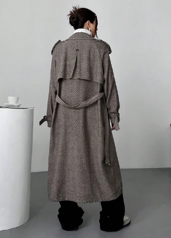 Плащ SHEIN тренчкот на гудзиках демісезон (340304565)