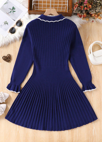 Тёмно-синее платье SHEIN (342382046)