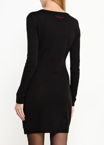 Черное кэжуал платье Desigual однотонное