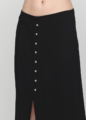 Черная кэжуал однотонная юбка NU DENMARK а-силуэта (трапеция)